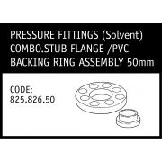 Marley Solvent Combination Stub Flange /PVC Backing Ring Assembly 50mm - 825.826.50